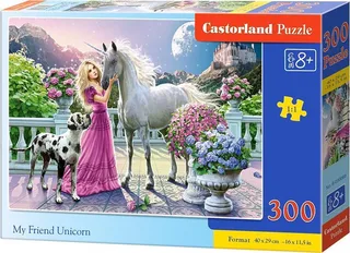 Puzzel – 300 stukjes – Eenhoorn – Premium kwaliteit von Castorland, Ausgabe My Friend Unicorn – Schachtel 1 von 2
