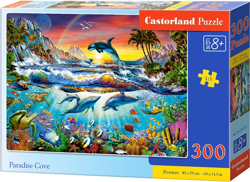 Puzzel – 300 stukjes – Zee – Premium kwaliteit fra Castorland, Paradise Cove-udgave – æske