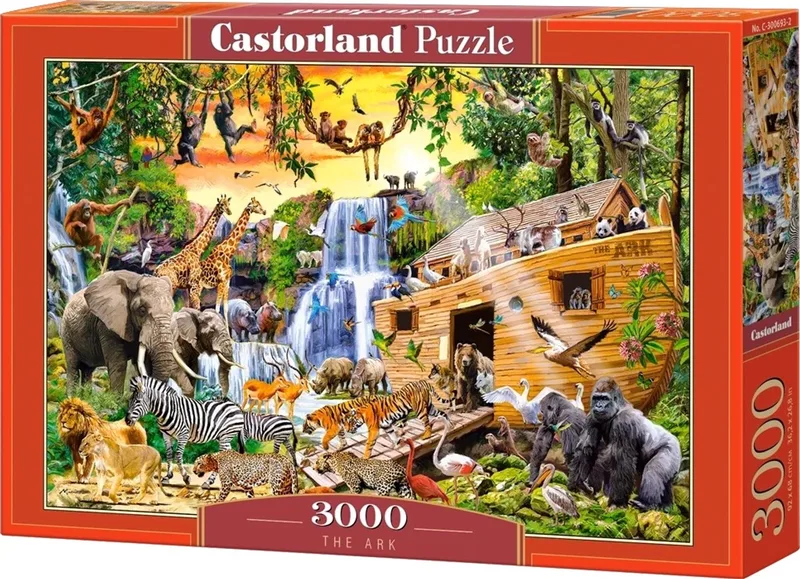 Puzzel – 3000 stukjes – Satijnen afwerking – Perfecte pasvorm – Europese kwaliteit fra Castorland, The Ark-udgave – æske 1 af 2