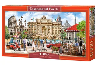 Puzzel – 4.000 stukjes – Satijnen afwerking – Perfecte pasvorm – Europese kwaliteit fra Castorland, Splendor of Rome-udgave – æske 2 af 2