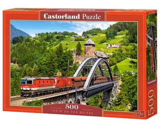 Puzzel – 500 stukjes – Satijnen afwerking – Perfecte pasvorm – Europese kwaliteit von Castorland, Ausgabe Train on the Bridge – Schachtel 2 von 2
