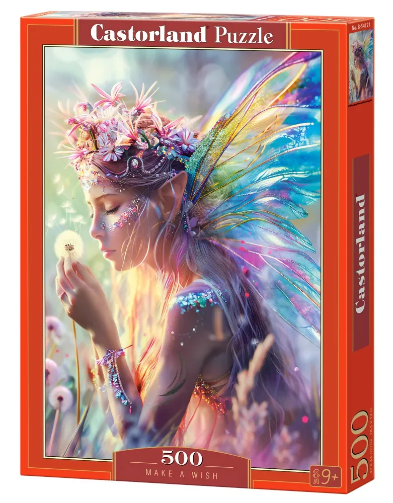 Puzzel – 500 stukjes – Satijnen afwerking – Perfecte pasvorm – Europese kwaliteit fra Castorland, Make A Wish-udgave – æske 2 af 2
