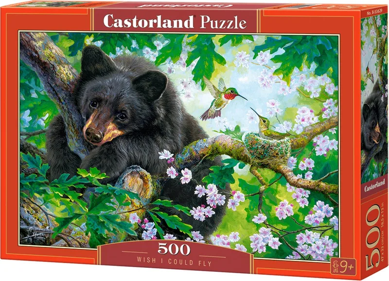 Puzzel – 500 stukjes – Satijnen afwerking – Perfecte pasvorm – Europese kwaliteit fra Castorland, Wish I Could Fly-udgave – æske