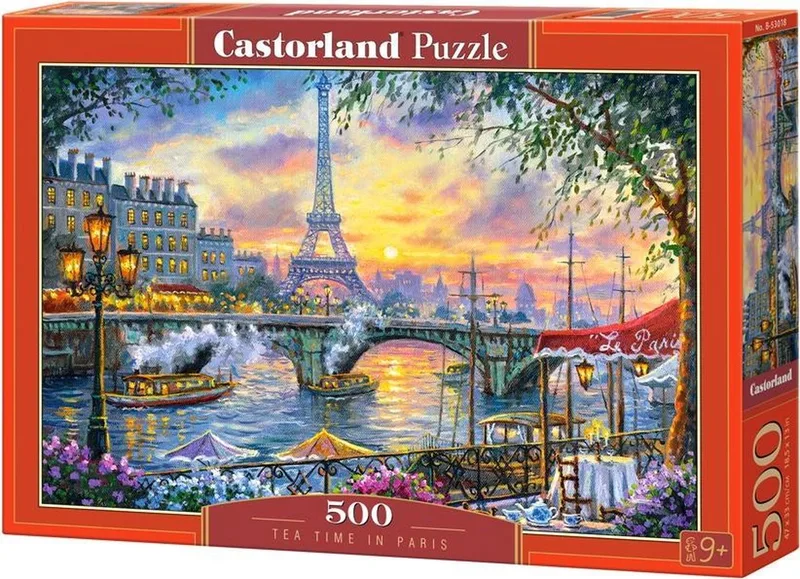 Puzzel – 500 stukjes – Satijnen afwerking – Perfecte pasvorm – Europese kwaliteit von Castorland, Ausgabe Tea Time in Paris – Schachtel 1 von 2