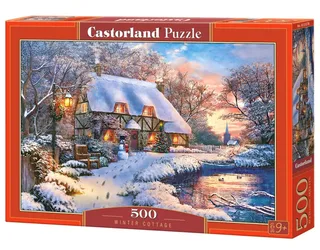 Puzzel – 500 stukjes – Satijnen afwerking – Perfecte pasvorm – Europese kwaliteit van Castorland, editie Winter Cottage – doos 2 van 2