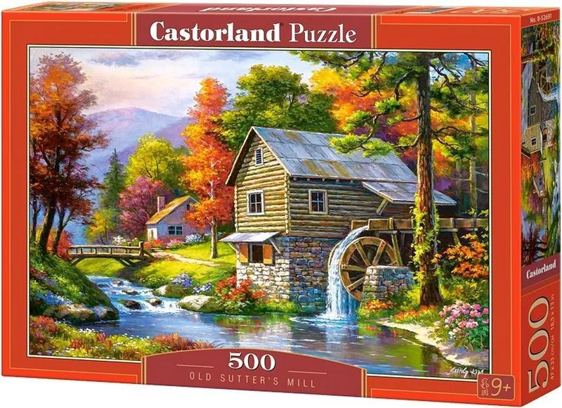 Puzzel – 500 stukjes – Satijnen afwerking – Perfecte pasvorm – Europese kwaliteit von Castorland, Ausgabe Old Sutter’s Mill – Schachtel 1 von 2