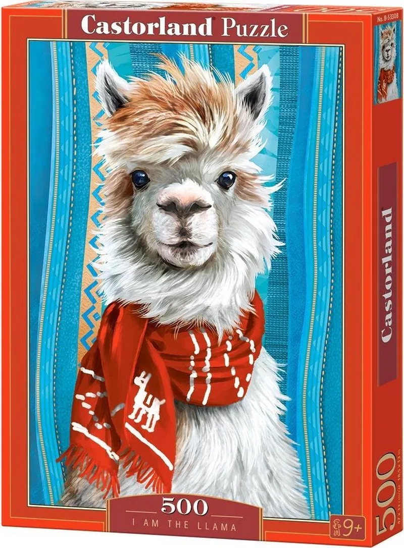 Puzzel – 500 stukjes – Satijnen afwerking – Perfecte pasvorm – Europese kwaliteit från Castorland, utgåva I Am the Llama – kartong