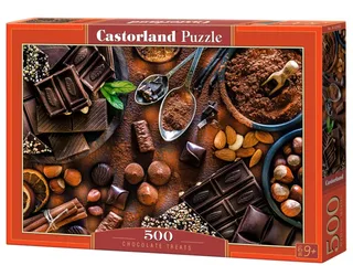 Puzzel – 500 stukjes – Satijnen afwerking – Perfecte pasvorm – Europese kwaliteit fra Castorland, Chocolate Treats-udgave – æske 2 af 2