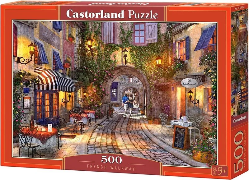 Puzzel – 500 stukjes – Satijnen afwerking – Perfecte pasvorm – Europese kwaliteit fra Castorland, French Walkway-udgave – æske 1 af 2