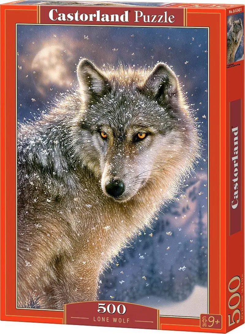 Puzzel – 500 stukjes – Satijnen afwerking – Perfecte pasvorm – Europese kwaliteit från Castorland, utgåva Lone Wolf – kartong 1 av 2