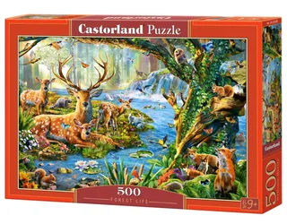 Puzzel – 500 stukjes – Satijnen afwerking – Perfecte pasvorm – Europese kwaliteit fra Castorland, Forest Life-udgave – æske 2 af 2