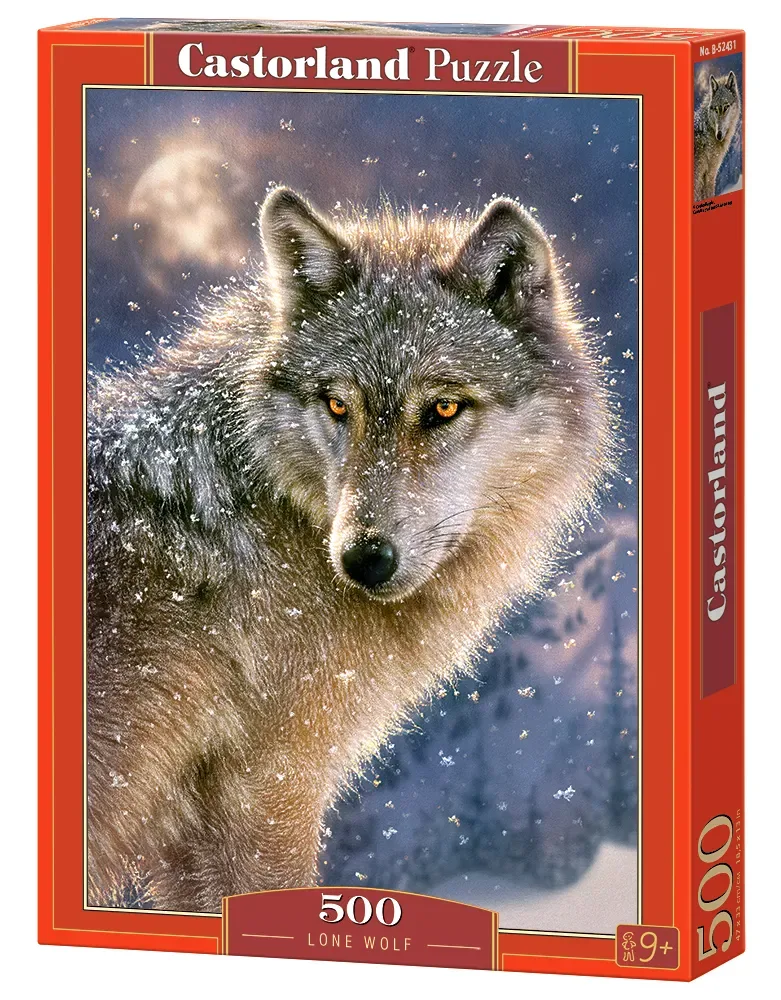 Puzzel – 500 stukjes – Satijnen afwerking – Perfecte pasvorm – Europese kwaliteit från Castorland, utgåva Lone Wolf – kartong 2 av 2