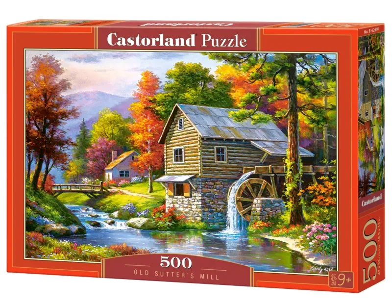 Puzzel – 500 stukjes – Satijnen afwerking – Perfecte pasvorm – Europese kwaliteit von Castorland, Ausgabe Old Sutter’s Mill – Schachtel 2 von 2
