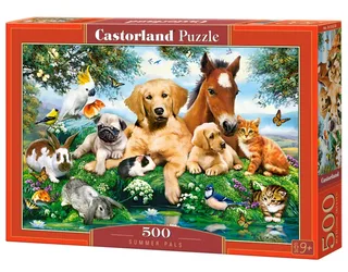 Puzzel – 500 stukjes – Satijnen afwerking – Perfecte pasvorm – Europese kwaliteit från Castorland, utgåva Summer Pals – kartong 2 av 2