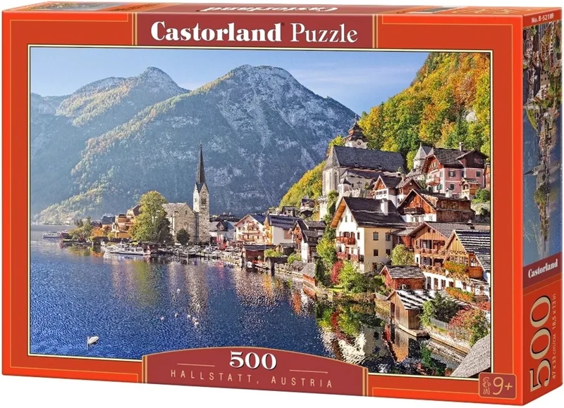 Puzzel – 500 stukjes – Satijnen afwerking – Perfecte pasvorm – Europese kwaliteit von Castorland, Ausgabe Hallstatt Austria – Schachtel