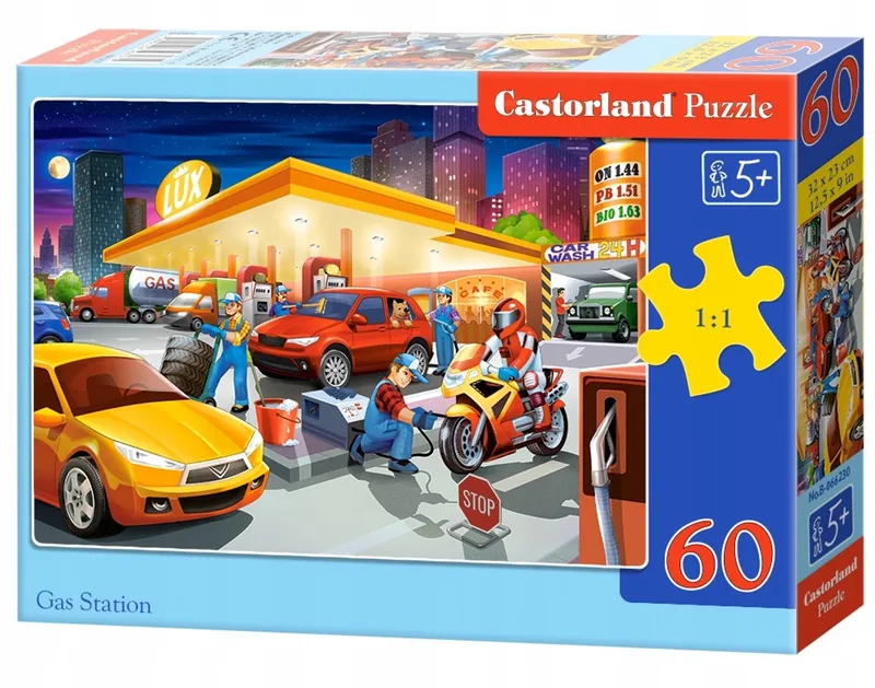 Puzzel 60 Elementen - Tankstation de Castorland, édition Multicolore – boîte