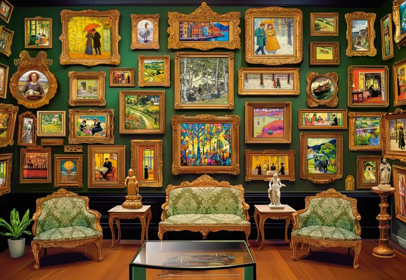 puzzel Art Gallery - 1000 stukjes. fra Castorland, Flerfarvet-udgave – æske