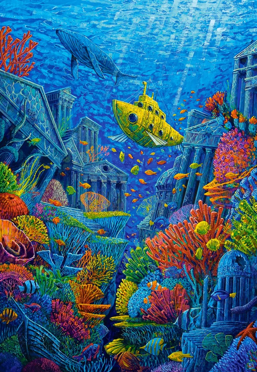 puzzel Atlantis 1500 stukjes - legpuzzel kunst. van Castorland, editie Meerkleurig – doos