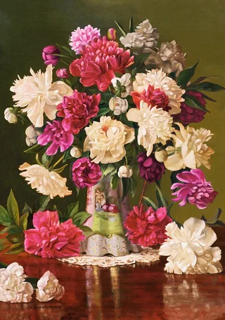 puzzel bloemen - Beautiful Peonies - 500 stukjes. von Castorland, Ausgabe Mehrfarbig – Schachtel 1 von 2