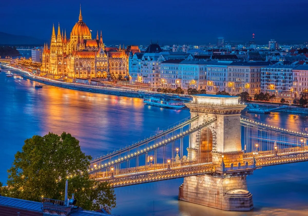 puzzel Budapest bij Nacht - 500 stukjes legpuzzel. från Castorland, utgåva Flerfärgad – kartong