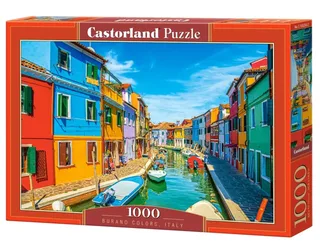 puzzel Burano kleuren Italië - 1000 stukjes legpuzzel. fra Castorland, Flerfarvet-udgave – æske 2 af 2