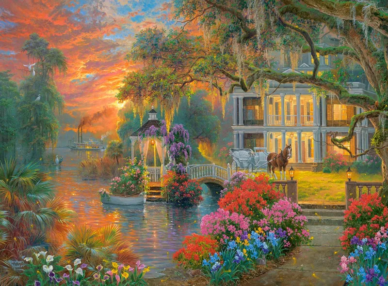 puzzel Charming Evening - legpuzzel 2000 stukjes. de Castorland, édition Multicolore – boîte