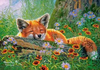 puzzel Foxy Dreams - 500 stukjes legpuzzel. från Castorland, utgåva Flerfärgad – kartong 1 av 2