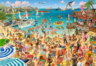 puzzel - Fun by the Sea - 1000 stukjes legpuzzel. from Castorland, Multicolour edition – box 1 of 2