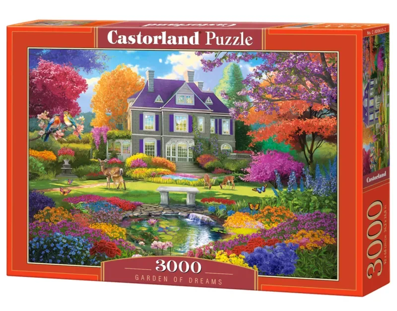 puzzel Garden of Dreams - 3000 stukjes legpuzzel. fra Castorland, Flerfarvet-udgave – æske 2 af 2