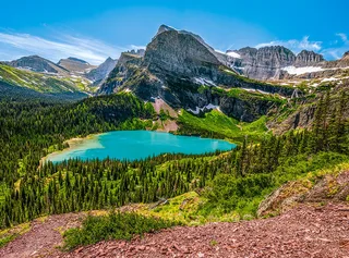 puzzel Grinnell Lake 3000 stukjes från Castorland, utgåva Flerfärgad – kartong 1 av 2