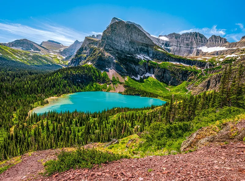 puzzel Grinnell Lake 3000 stukjes van Castorland, editie Meerkleurig – doos