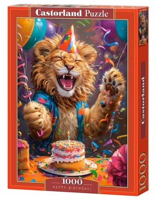 puzzel Happy Birthday! - 1000 stukjes legpuzzel kleurrijk. fra Castorland, Flerfarvet-udgave – æske 2 af 2