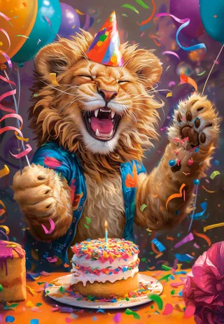 puzzel Happy Birthday! - 1000 stukjes legpuzzel kleurrijk. fra Castorland, Flerfarvet-udgave – æske 1 af 2
