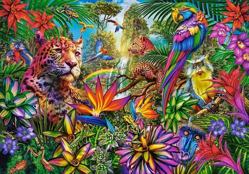 puzzel Jungle Fashion - 500 stukjes legpuzzel. from Castorland, Multicolour edition – box
