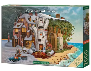 puzzel kerstmis - Art Collection Christmas Eve Madeira 2000 stukjes. from Castorland, Multicolour edition – box 2 of 2