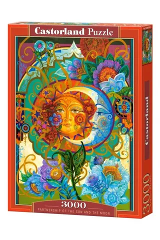 puzzel legpuzzel Partnerschap van Zon en Maan - 3000 stukjes. van Castorland, editie Meerkleurig – doos 2 van 2