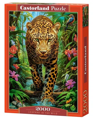 puzzel Leopard in de wildernis - 2000 stukjes legpuzzel. from Castorland, Multicolour edition – box 2 of 2