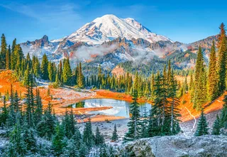 puzzel Mount Rainier National Park USA 1000 stukjes. de Castorland, édition Multicolore – boîte 1 sur 2