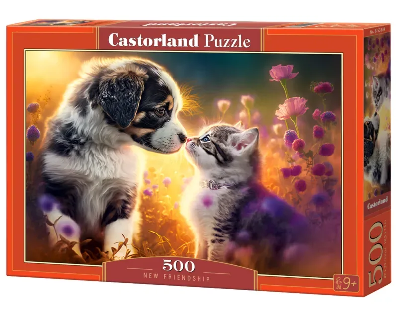puzzel New Friendship - legpuzzel 500 stukjes. fra Castorland, Flerfarvet-udgave – æske 2 af 2