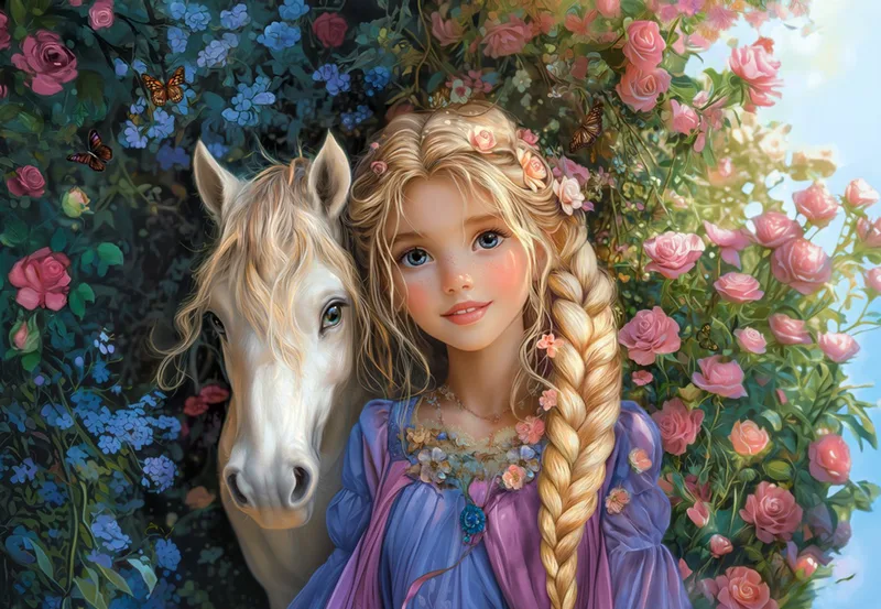puzzel prinses paard 1500 stukjes puzzel speelgoed. van Castorland, editie Meerkleurig – doos