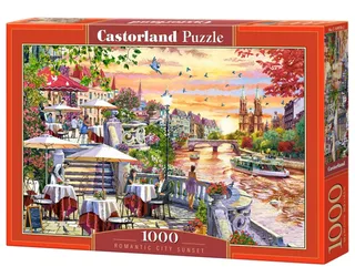puzzel Romantische Stad Zonsondergang - 1000 stukjes legpuzzel. from Castorland, Multicolour edition – box 2 of 2