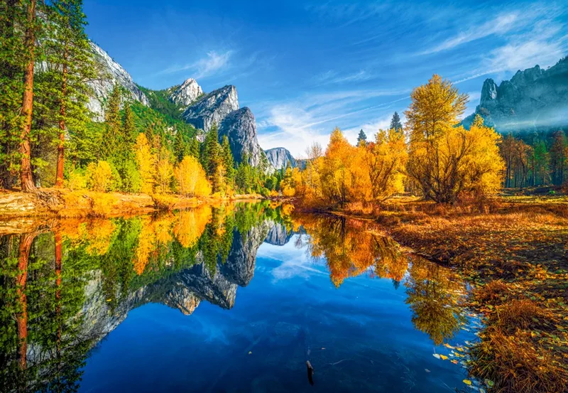 puzzel The Three Brothers Yosemite National Park 1000 stukjes. van Castorland, editie Meerkleurig – doos 1 van 2