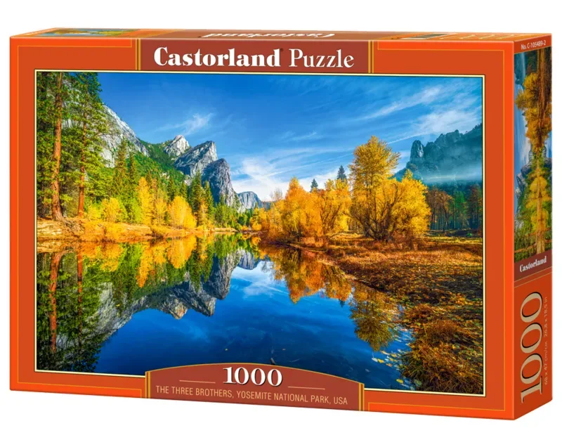 puzzel The Three Brothers Yosemite National Park 1000 stukjes. van Castorland, editie Meerkleurig – doos 2 van 2