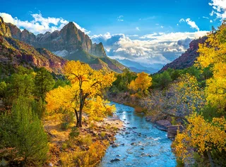 puzzel Zion Nationalpark herfst USA - 3000 stukjes landschap. fra Castorland, Flerfarvet-udgave – æske 1 af 2