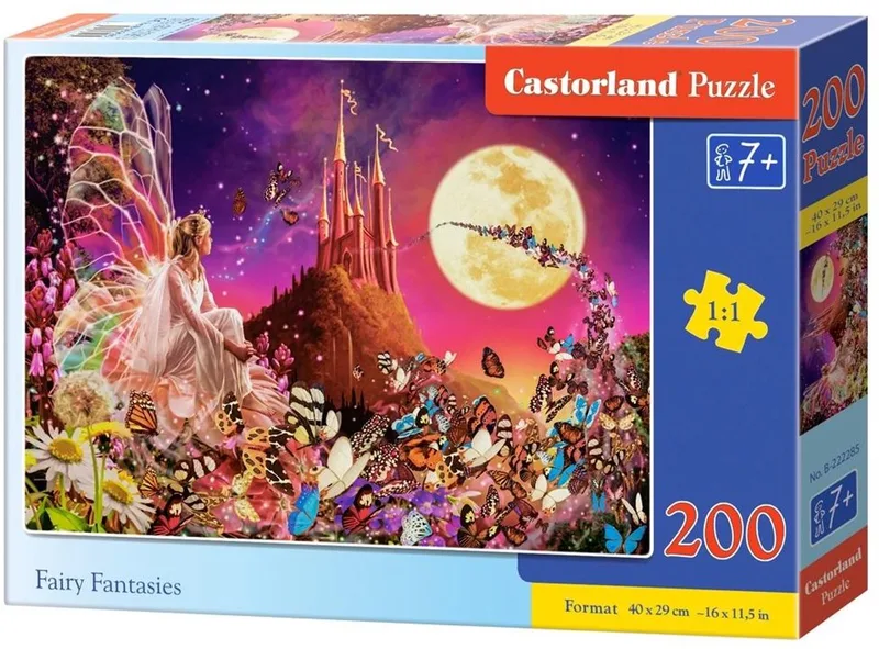 Puzzle 200 Fairy Fantasies B-222285 - Puzzel 200 Fairy Fantasies B-222285 von Castorland, Ausgabe Multi-coloured – Schachtel