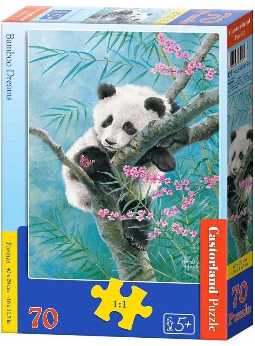 Puzzle 70 Bamboo Dreams B-070183 - Puzzel 70 Bamboo Dreams B-070183 fra Castorland – æske