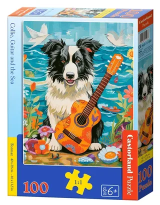 Puzzle Chien, Guitare et Mer - 100 à 149 pièces von Castorland – Schachtel 2 von 2