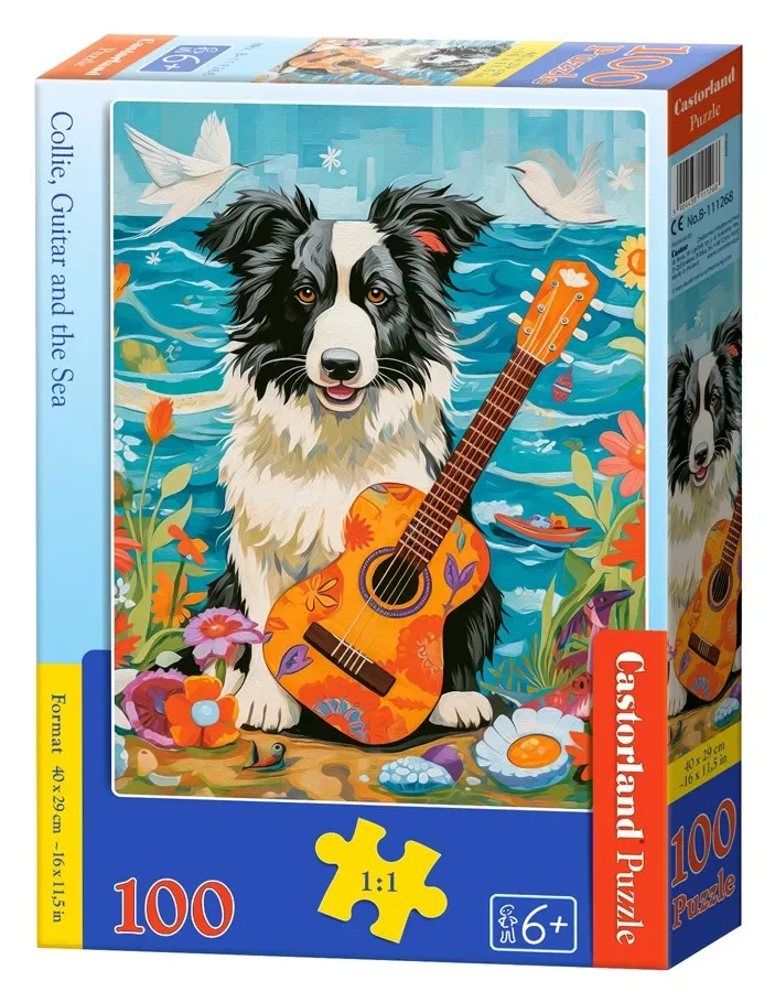 Puzzle Chien, Guitare et Mer - 100 à 149 pièces von Castorland – Schachtel 2 von 2