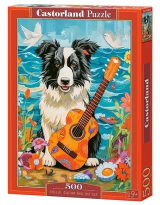 Puzzle Chien, Guitare et Mer - 500 à 999 pièces van Castorland – doos 2 van 2
