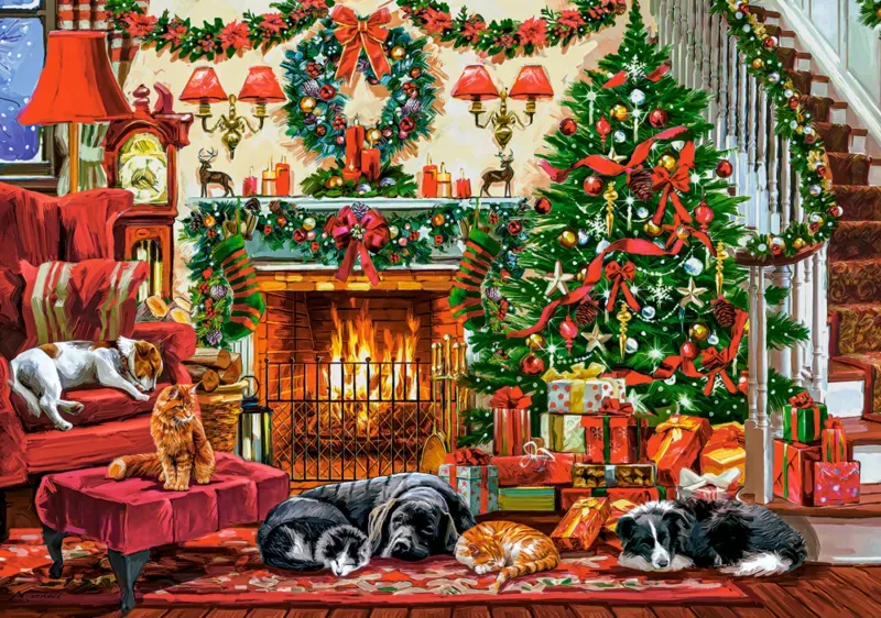 Puzzle Foyer Confortable - 500 à 999 pièces van Castorland – doos 1 van 2